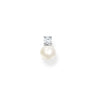 THOMAS SABO Single ear stud pearls and white stone silver - TH2214 | Ice Jewellery Australia