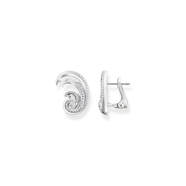 THOMAS SABO Ear studs wave with white stones - TH2225 | Ice Jewellery Australia