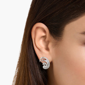 THOMAS SABO Ear studs wave with white stones - TH2225 | Ice Jewellery Australia