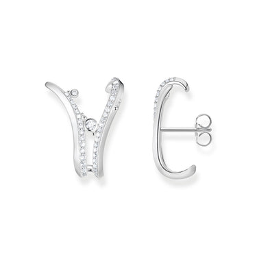 THOMAS SABO Ear studs wave with stones - TH2229 | Ice Jewellery Australia