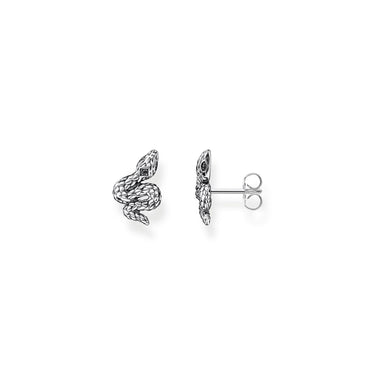 Ear Studs Blackened Snake | Ice Jewellery Australia