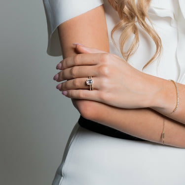 Georgini Iconic Bridal Violet Ring Gold -  IR487G | Ice Jewellery Australia