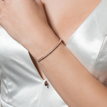 Georgini Iconic Bridal Vera 2Mm Bracelet Rose Gold - IB182RG | Ice Jewellery Australia