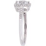 Ice Jewellery 1/7 CT Diamond TW & 1 CT TGW Created White Sapphire Fashion Ring 10k White Gold GH I2;I3 - 75000004085 | Ice Jewellery Australia
