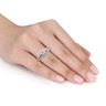 Ice Jewellery 7/8 CT Diamond TW Bridal Set Ring in 14k White Gold - 75000004431 | Ice Jewellery Australia
