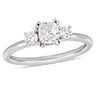 Ice Jewellery 1 CT Cushion and Round Diamonds TW Fashion Ring 14k White Gold GH I1 - 75000004341 | Ice Jewellery Australia