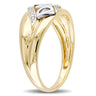 Ice Jewellery 0.06 ct Diamond TW Mens Ring 10K Yellow Gold GH I2;I3 - 75000004382 | Ice Jewellery Australia