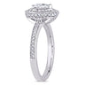 Ice Jewellery 5/8 CT Pear and Round Diamonds TW Fashion Ring 14k White Gold GH I1;I2 - 75000004540 | Ice Jewellery Australia