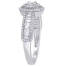 Ice Jewellery 3/4 CT Parallel Baguette & Round Diamonds TW Fashion Ring 14k White Gold GH I1;I2 - 75000004569 | Ice Jewellery Australia