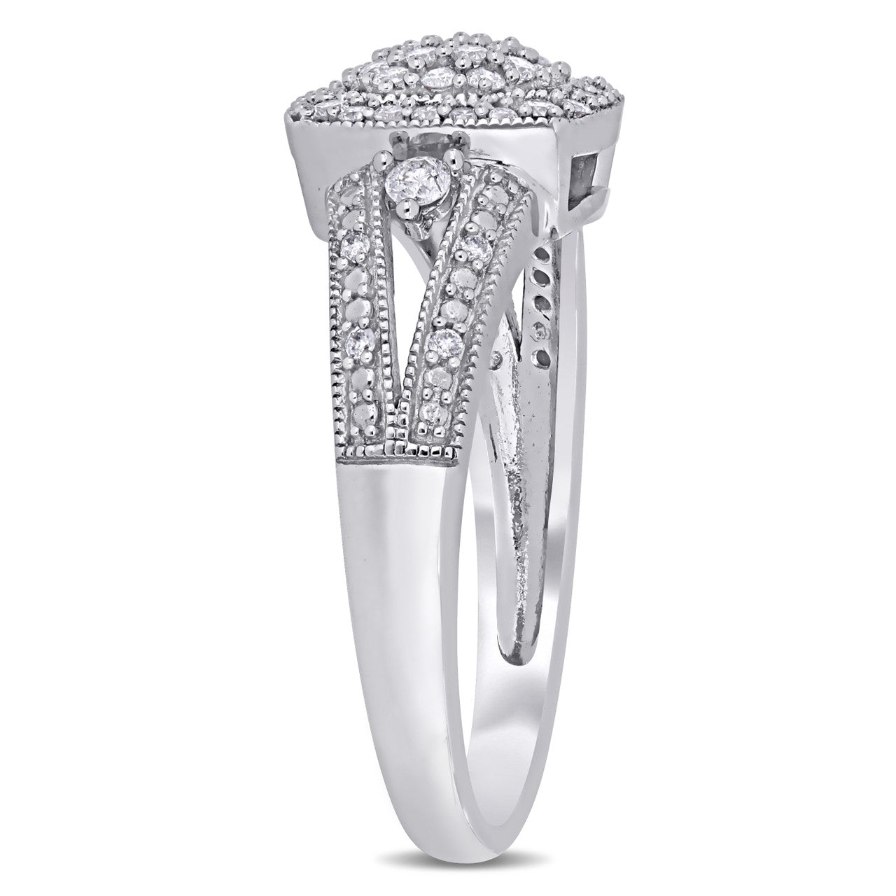 Ice Jewellery 1/3 CT Diamond TW Fashion Ring 10k White Gold GH I2;I3 - 75000004590 | Ice Jewellery Australia
