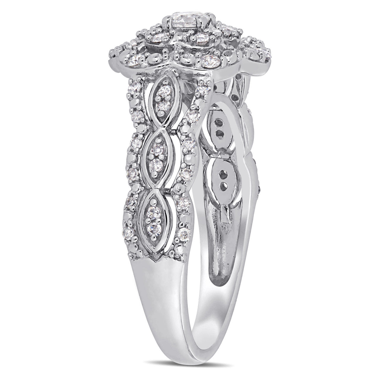 Ice Jewellery 3/8 CT Diamond TW Fashion Ring 10k White Gold GH I2;I3 - 75000004588 | Ice Jewellery Australia