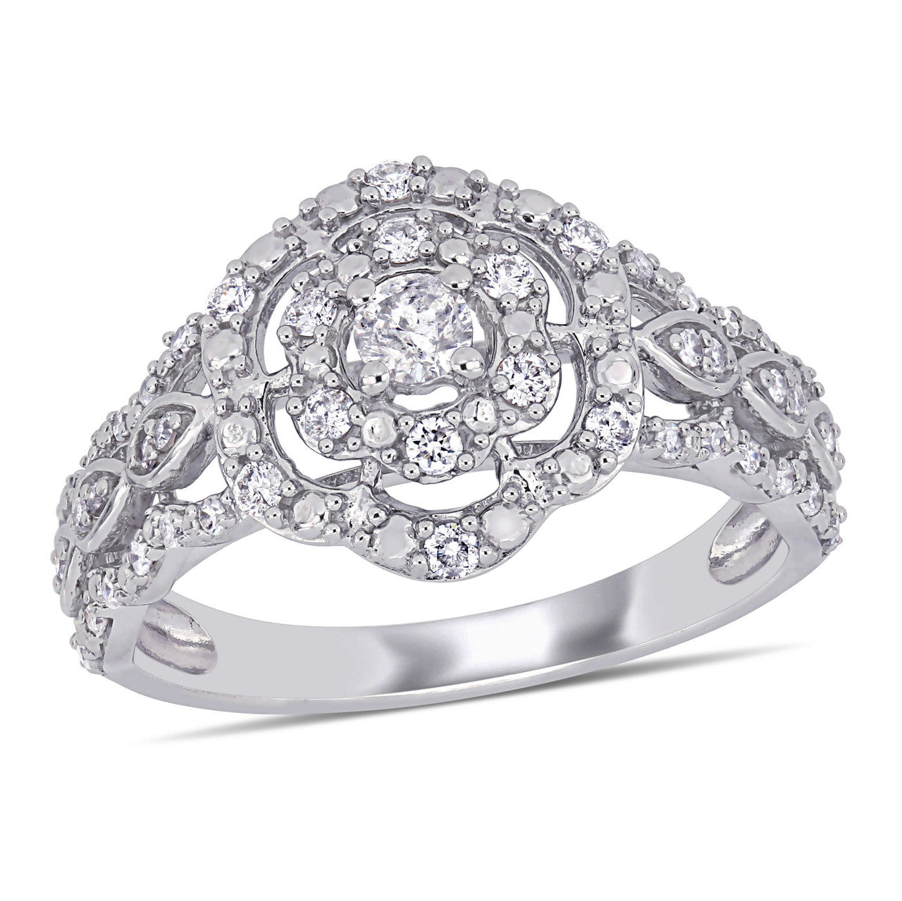 Ice Jewellery 3/8 CT Diamond TW Fashion Ring 10k White Gold GH I2;I3 - 75000004588 | Ice Jewellery Australia