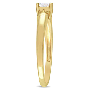 Ice Jewellery 1/4 CT Princess Diamond Solitaire Ring 10k Yellow Gold - 75000004536 | Ice Jewellery Australia