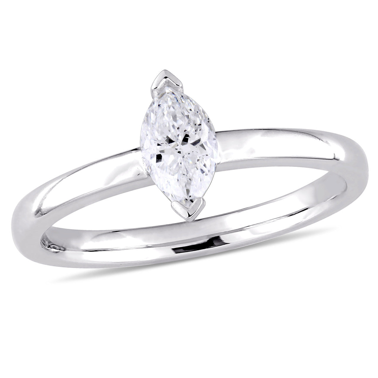 Ice Jewellery 1/2 CT Marquise Diamond TW Fashion Ring 14k White Gold G-H SI1-SI2 - 75000004560 | Ice Jewellery Australia