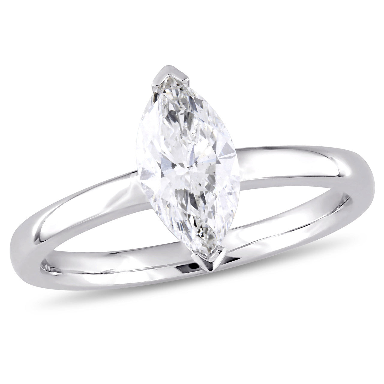 Ice Jewellery 1 CT Marquise Diamond TW Fashion Ring 14k White Gold G-H SI1-SI2 - 75000004568 | Ice Jewellery Australia