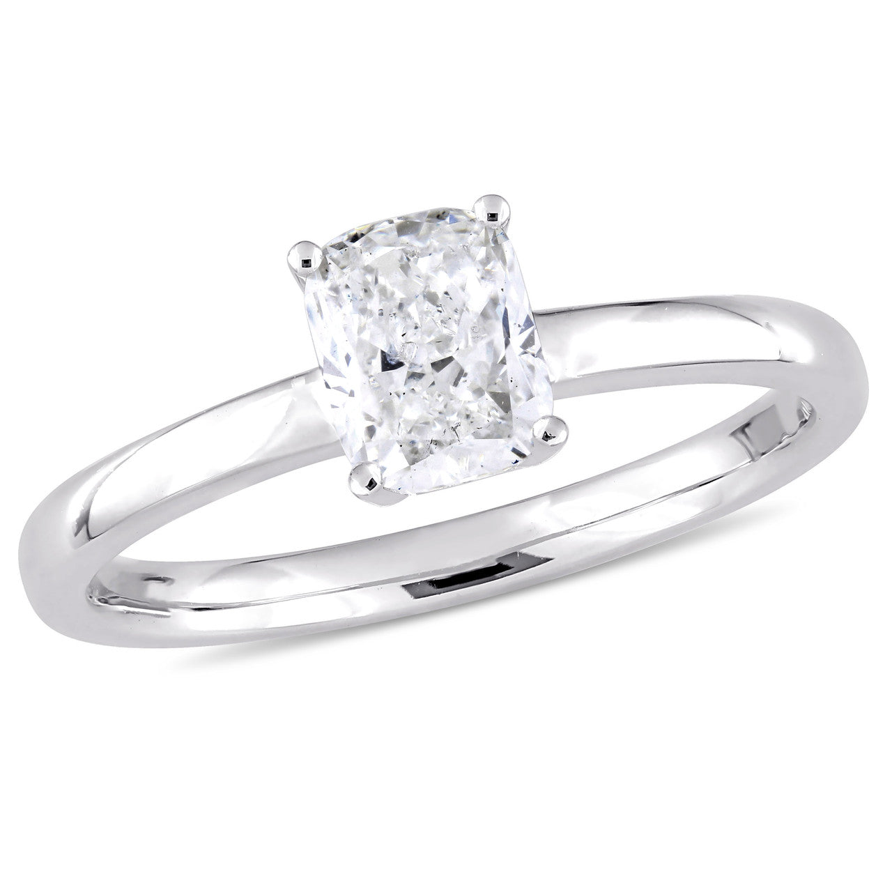 Ice Jewellery 1 CT Cushion Diamond TW Fashion Ring 14k White Gold GH I1 - 75000004565 | Ice Jewellery Australia