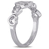Ice Jewellery 0.03 CT Diamond TW Heart Ring in Sterling Silver - 75000004980 | Ice Jewellery Australia