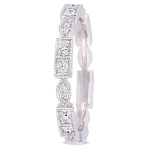 Ice Jewellery 1/3 CT Diamond TW Eternity Ring in 10k White Gold - 75000004971 | Ice Jewellery Australia