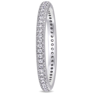 Ice Jewellery 1/4 CT Diamond TW Eternity Ring in 14k White Gold - 75000004974 | Ice Jewellery Australia