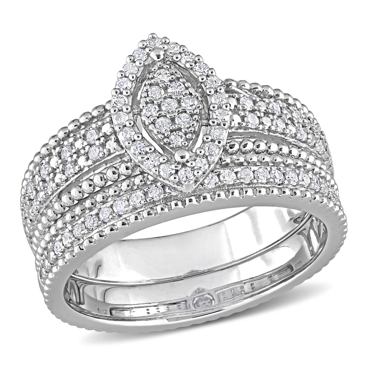 Ice Jewellery 1/3 CT Diamond Engagement Ring in Sterling Silver - 75000005732 | Ice Jewellery Australia