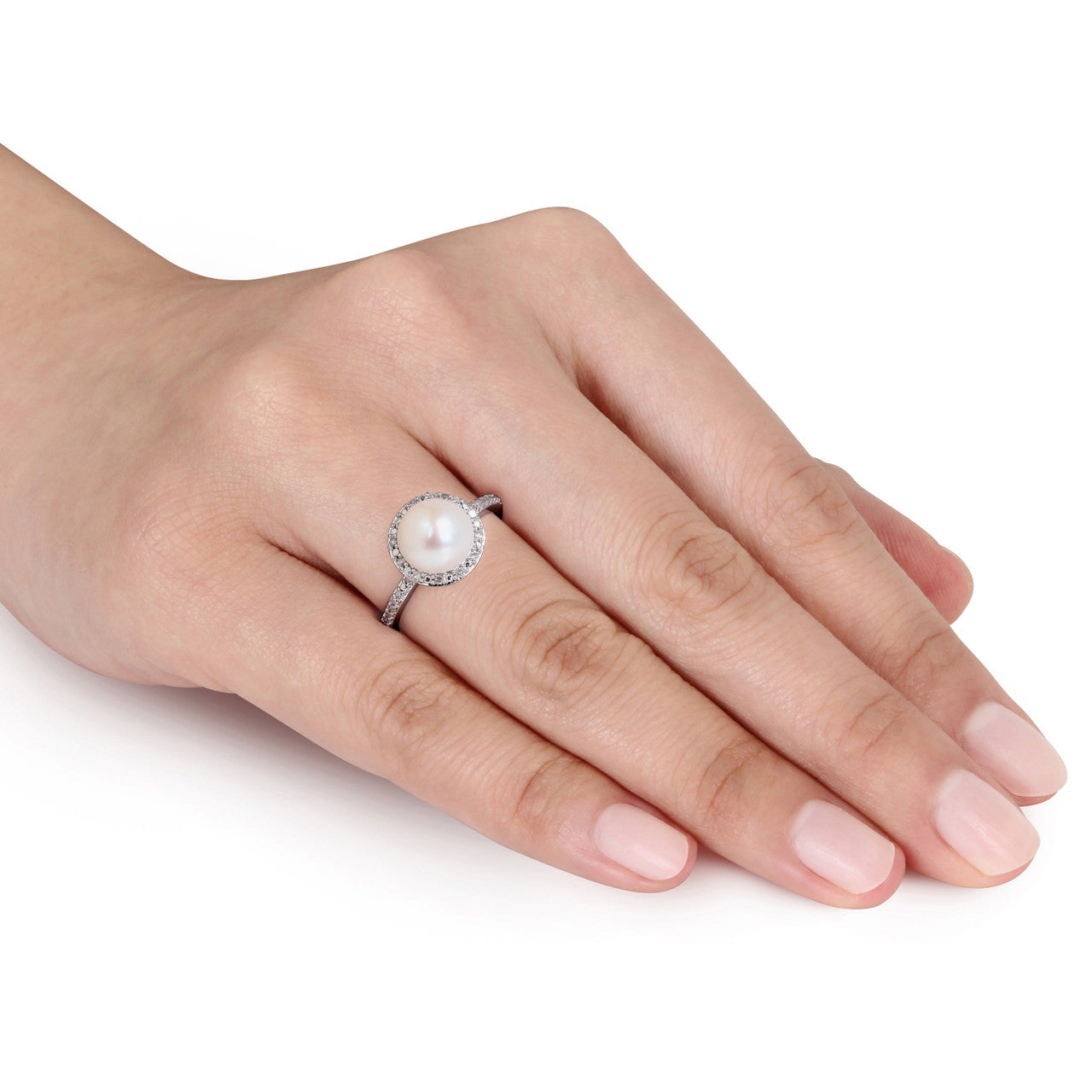 Pearl deals halo ring