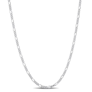 Ice Jewellery 2.2 MM Figaro Chain Necklace In Sterling Silver - 75000006235 | Ice Jewellery Australia