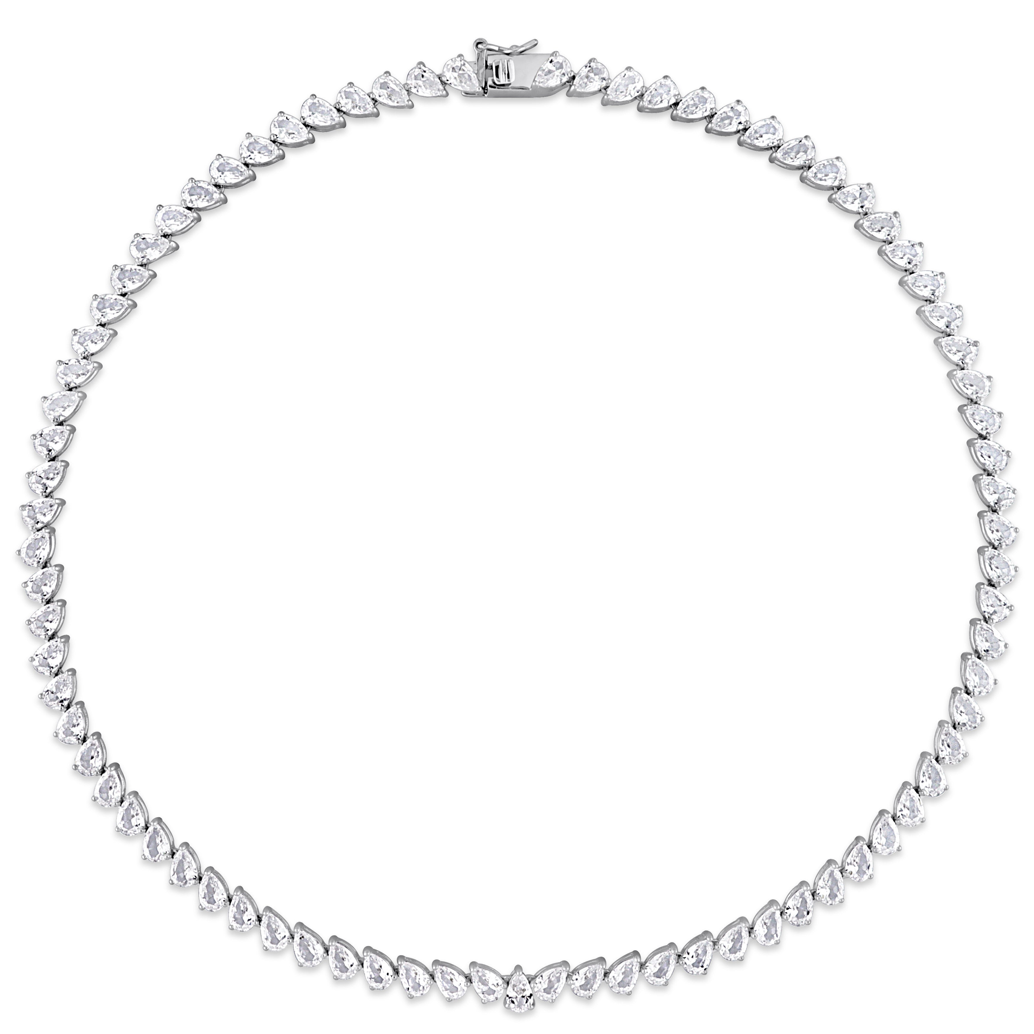 Created Sapphire Necklace - Ice Jewellery Australia
