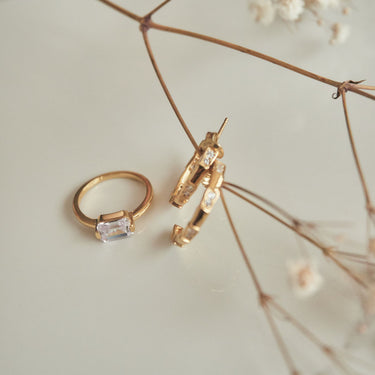 Georgini Emilio Gold Hoop Rings -  IR424G | Ice Jewellery Australia