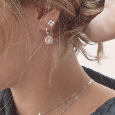 Georgini Stellar Lights Silver Twinkle Studs - IE845W | Ice Jewellery Australia