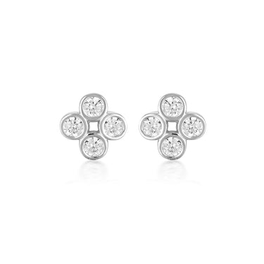 Georgini Stellar Lights Silver Twinkle Studs - IE845W | Ice Jewellery Australia