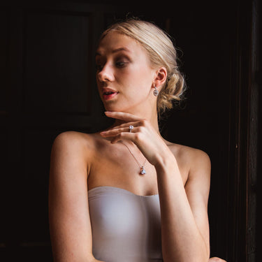 Georgini Luxe Grandenzza Earrings Silver - IE944W | Ice Jewellery Australia