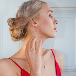 Georgini Luxe Splendore Earrings Rose Gold - IE948RG | Ice Jewellery Australia