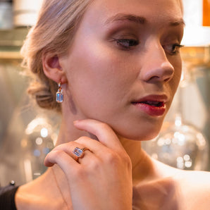 Georgini Luxe Sontuosa Earrings Rose Gold - IE950RG | Ice Jewellery Australia