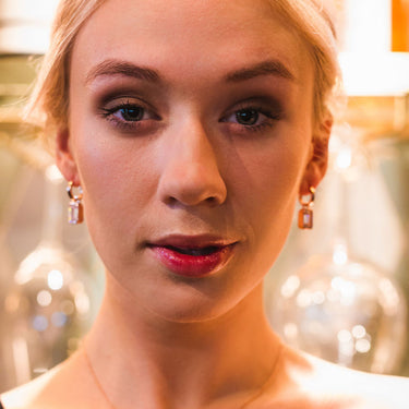 Georgini Luxe Sontuosa Earrings Rose Gold - IE950RG | Ice Jewellery Australia