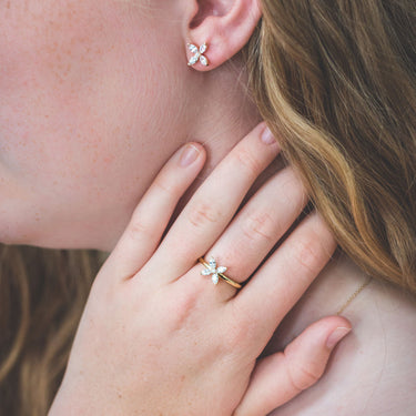 Georgini Heirloom Favoured Earrings Gold - IE955G | Ice Jewellery Australia