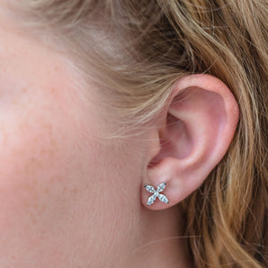 Georgini Heirloom Favoured Earrings Silver - IE955W | Ice Jewellery Australia