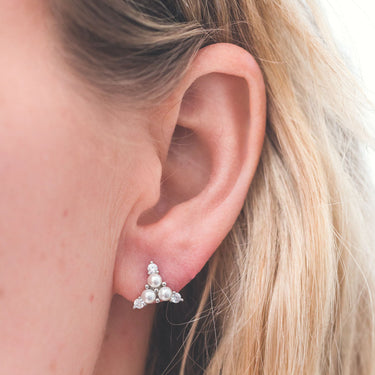 Georgini Heirloom Precious Earrings Silver - IE957W | Ice Jewellery Australia