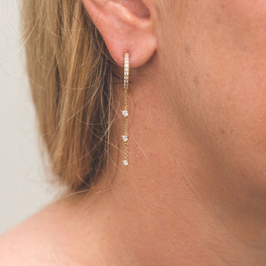 Georgini Heirloom Loved Earrings Gold - IE961G | Ice Jewellery Australia