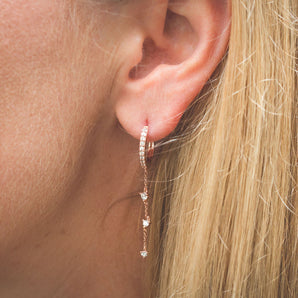 Georgini Heirloom Loved Earrings Rose Gold - IE961RG | Ice Jewellery Australia
