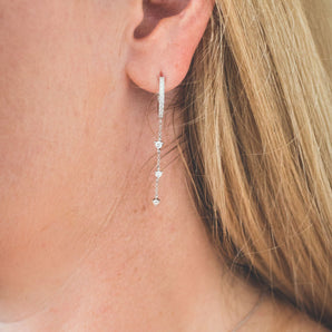 Georgini Heirloom Loved Earrings Silver - IE961W | Ice Jewellery Australia