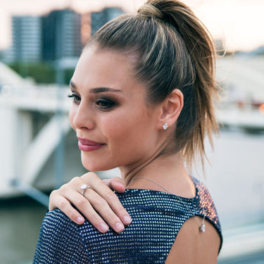 Georgini Aurora Southern Lights Earrings Silver - IE975W | Ice Jewellery Australia