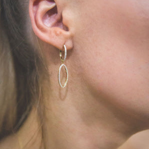 Georgini Aurora Celestial Earrings Gold - IE976G | Ice Jewellery Australia