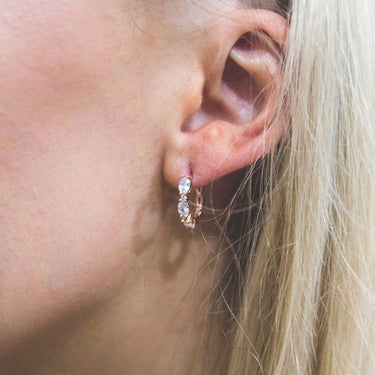 Georgini Aurora Glimmer Earrings Rose Gold - IE977RG | Ice Jewellery Australia