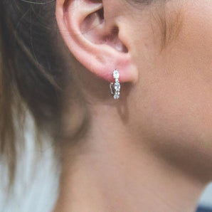 Georgini Aurora Glimmer Earrings Silver - IE977W | Ice Jewellery Australia