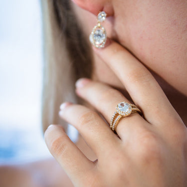 Georgini Aurora Radience Earrings Gold - IE980G | Ice Jewellery Australia