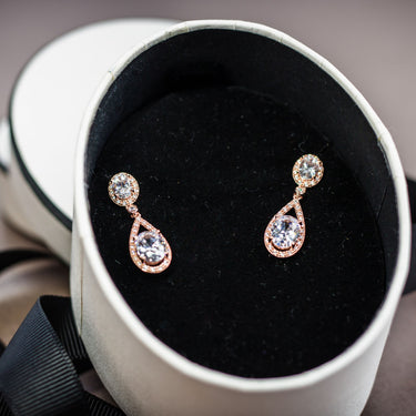 Georgini Aurora Radience Earrings Rose Gold - IE980RG | Ice Jewellery Australia