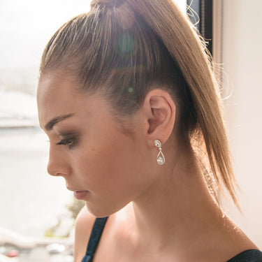 Georgini Aurora Radience Earrings Silver - IE980W | Ice Jewellery Australia