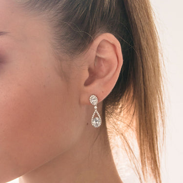 Georgini Aurora Radience Earrings Silver - IE980W | Ice Jewellery Australia