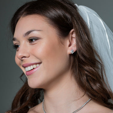 Georgini Iconic Bridal Penelope Earring Silver - IE981W | Ice Jewellery Australia