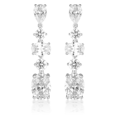 Georgini Iconic Bridal Christina Earrings Silver - IE982W | Ice Jewellery Australia